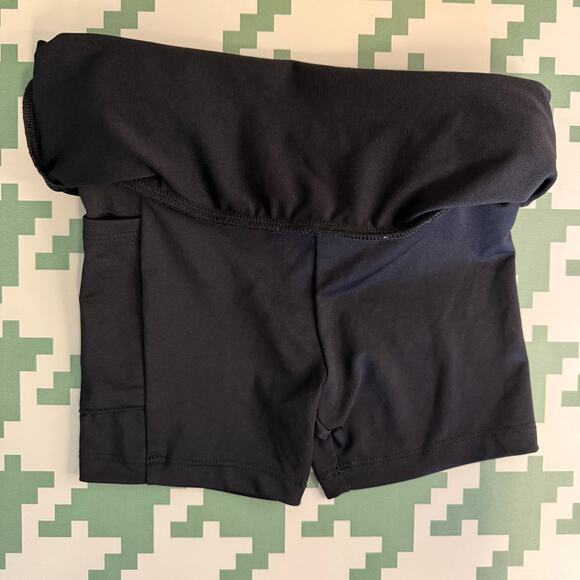 Nike Girls Dri-FIT Skirt With Built In Shorts Size 5-6 Yrs Black Athletic Skort - Picture 2 of 6